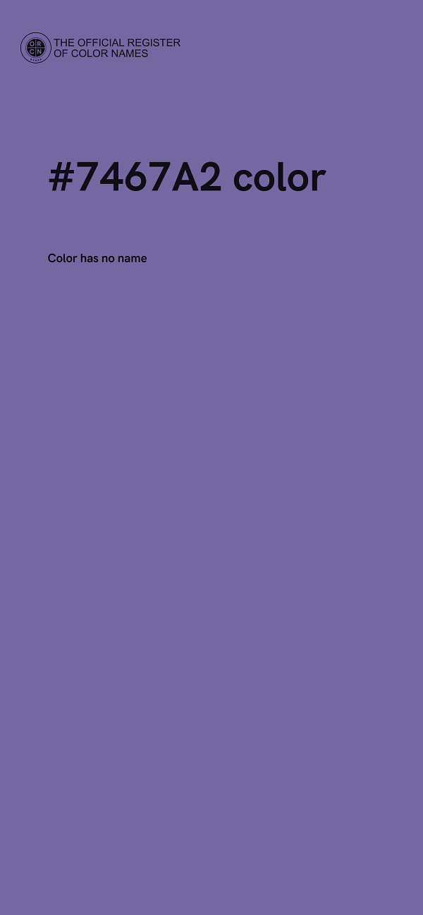 #7467A2 color image