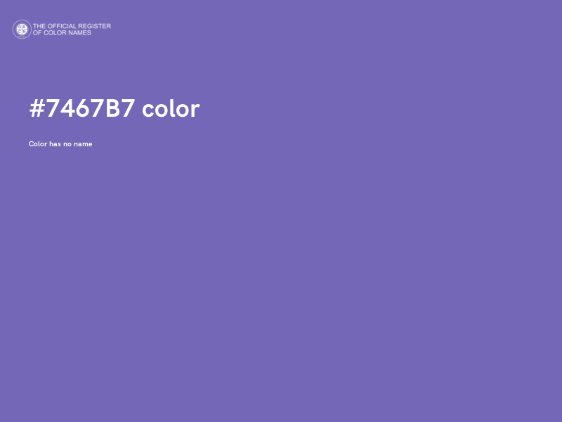 #7467B7 color image