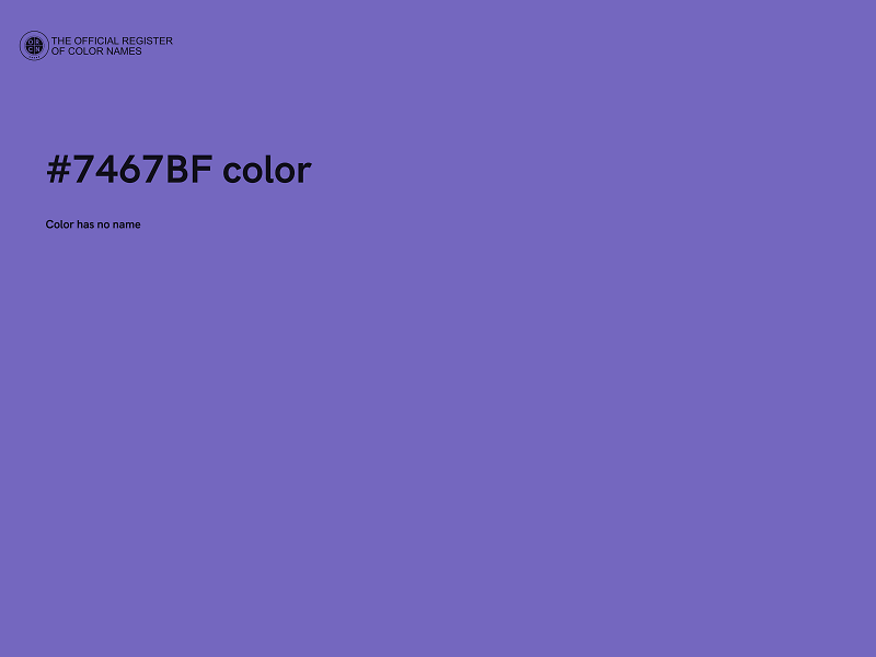 #7467BF color image
