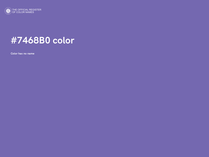#7468B0 color image