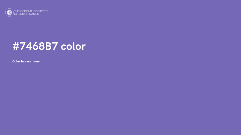 #7468B7 color image