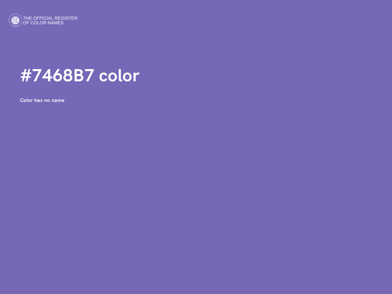 #7468B7 color image
