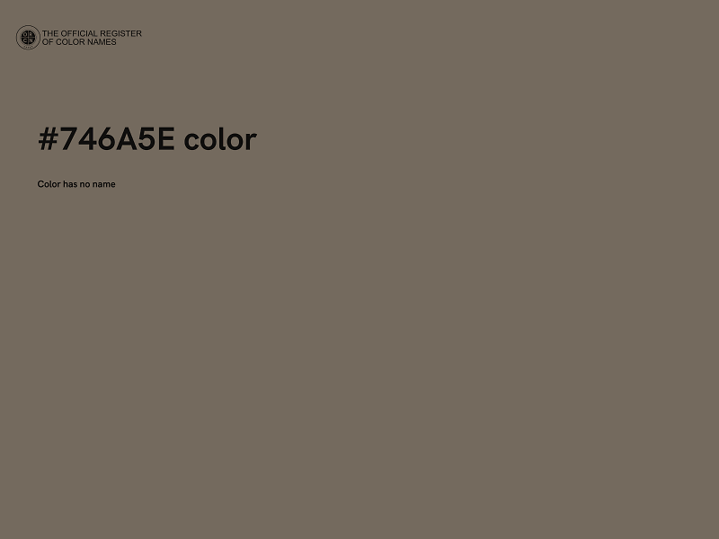 #746A5E color image