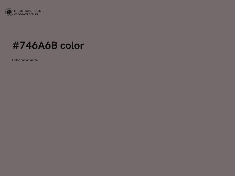 #746A6B color image