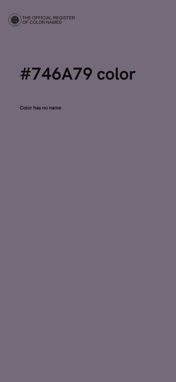 #746A79 color image