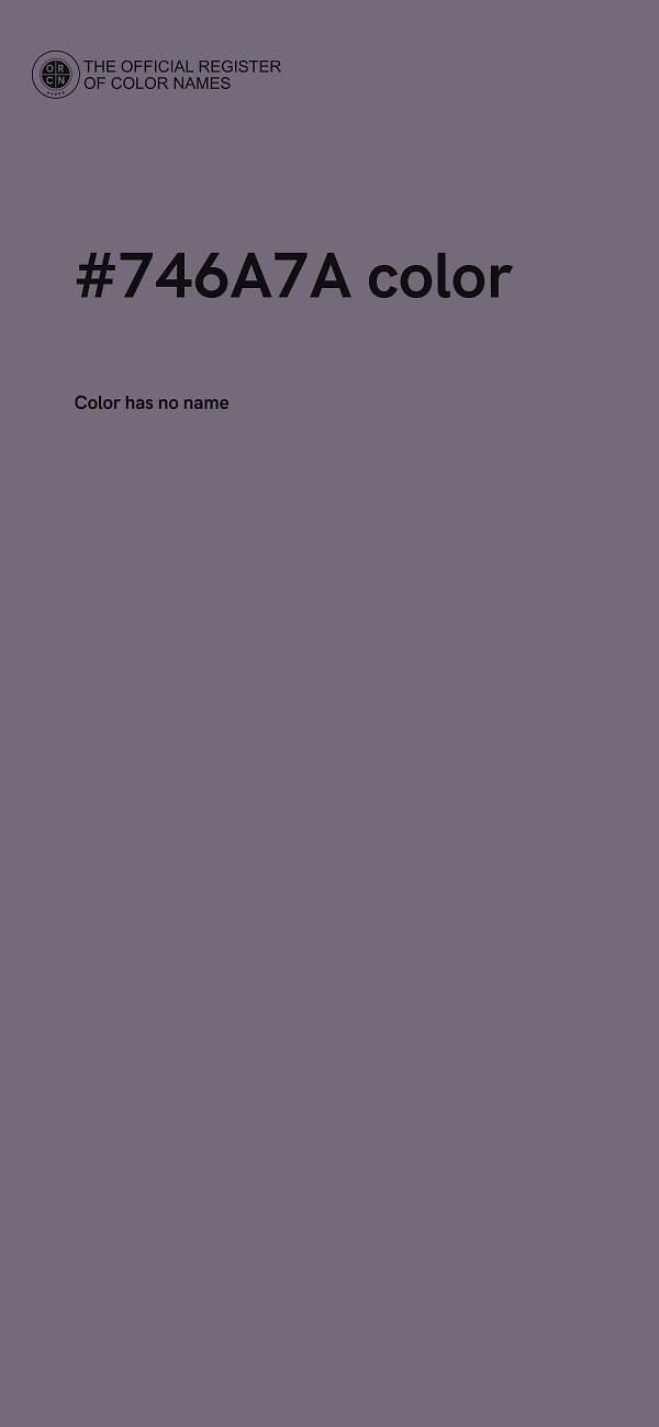 #746A7A color image