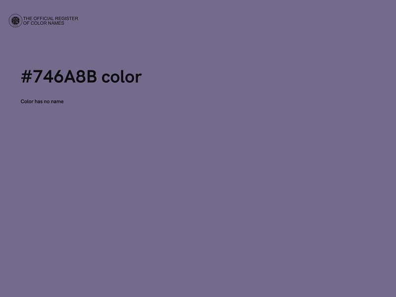 #746A8B color image