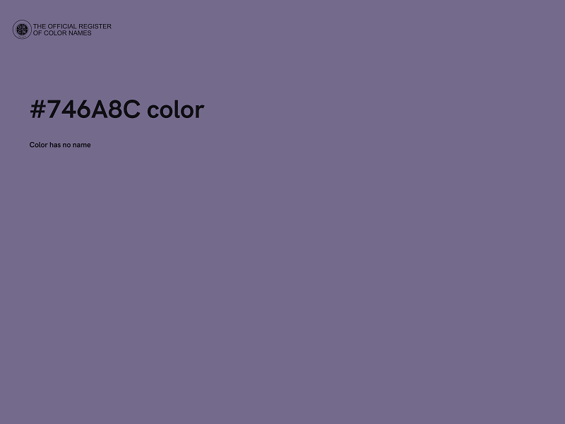 #746A8C color image
