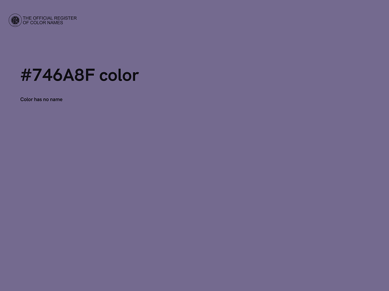 #746A8F color image