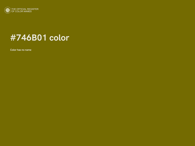 #746B01 color image