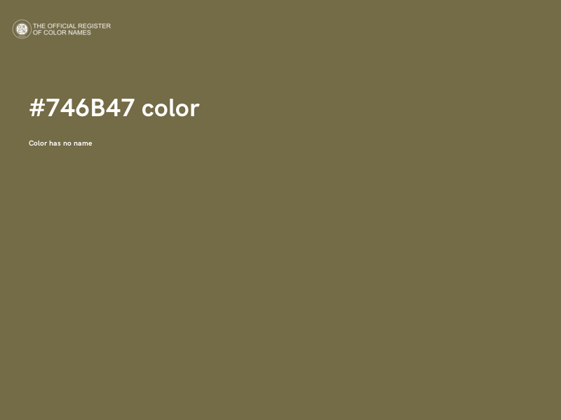 #746B47 color image