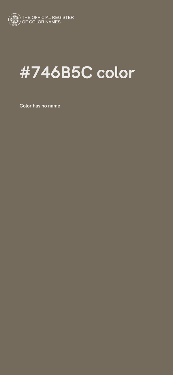#746B5C color image