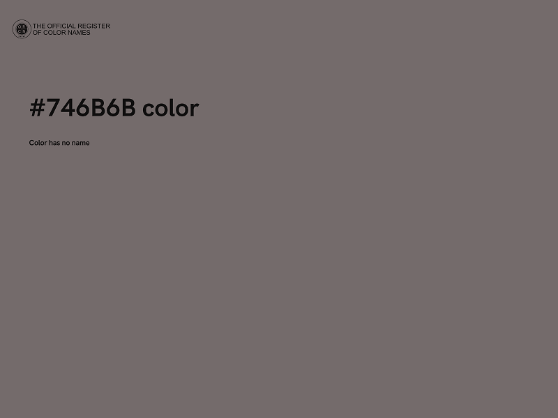 #746B6B color image