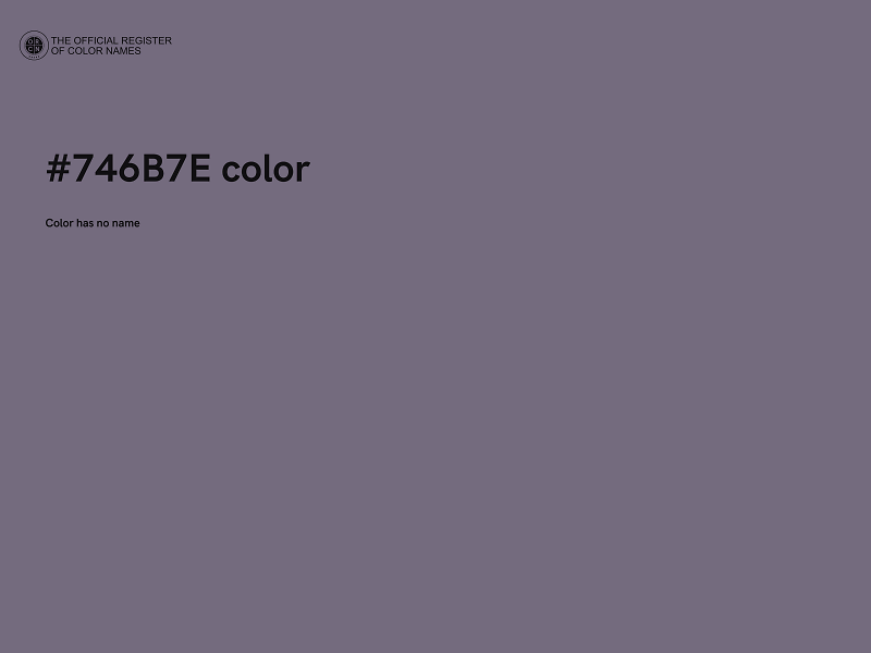#746B7E color image