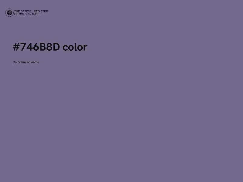 #746B8D color image