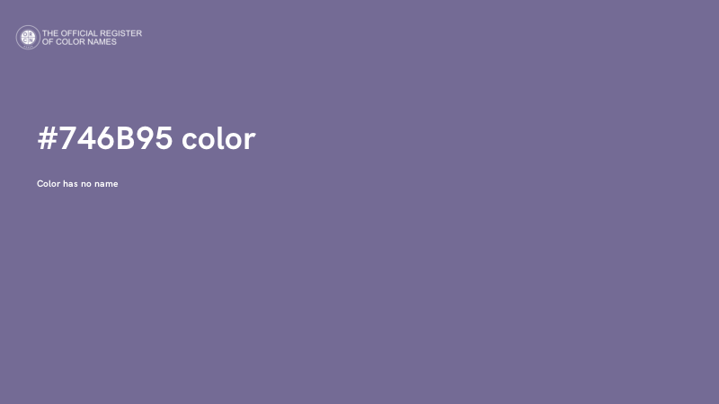 #746B95 color image