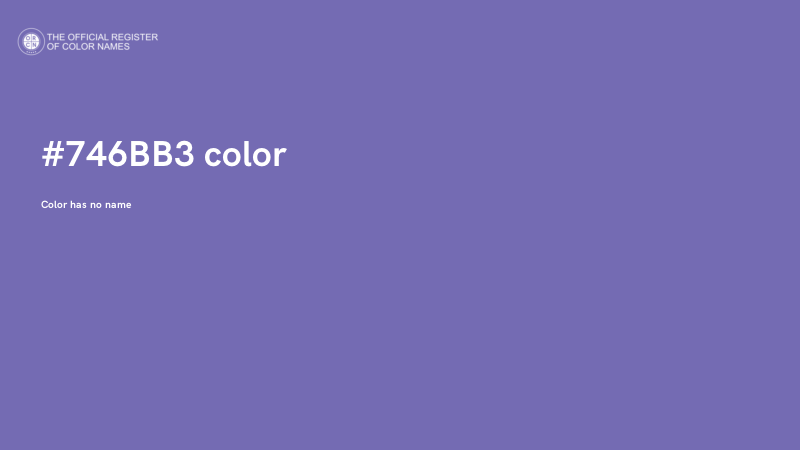 #746BB3 color image