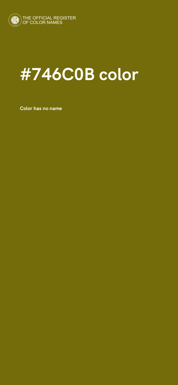 #746C0B color image