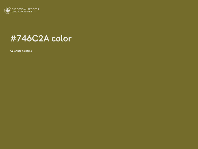 #746C2A color image