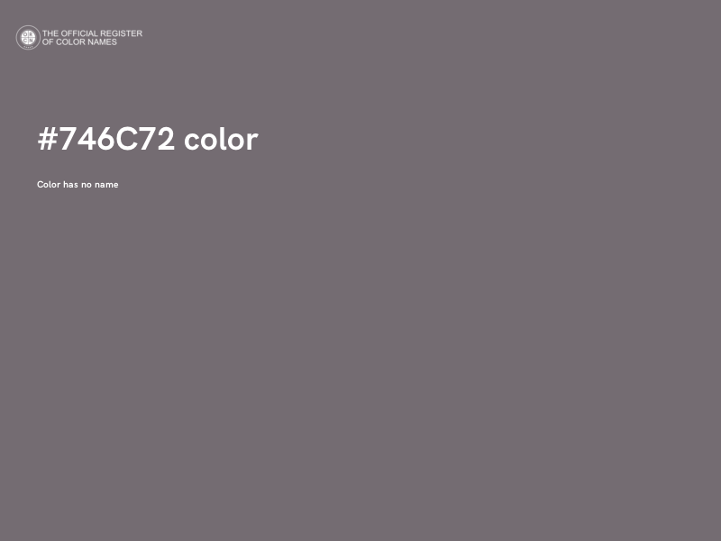 #746C72 color image