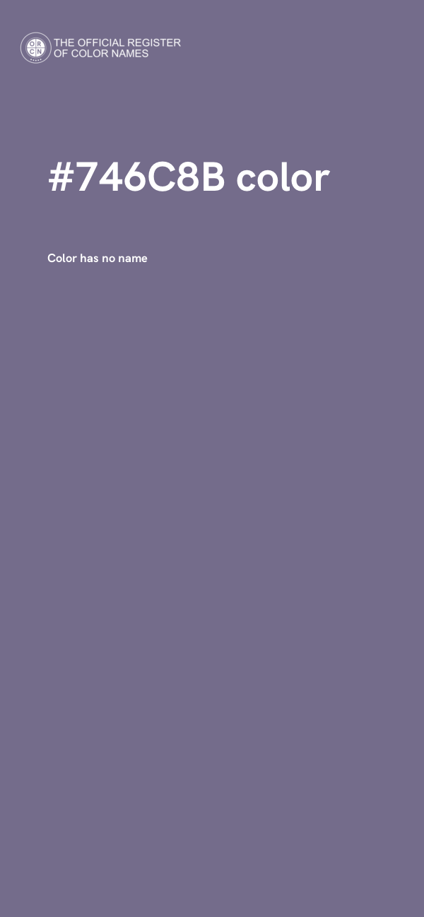 #746C8B color image