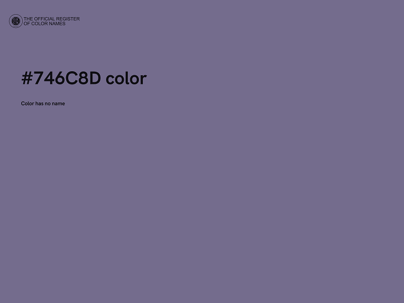 #746C8D color image