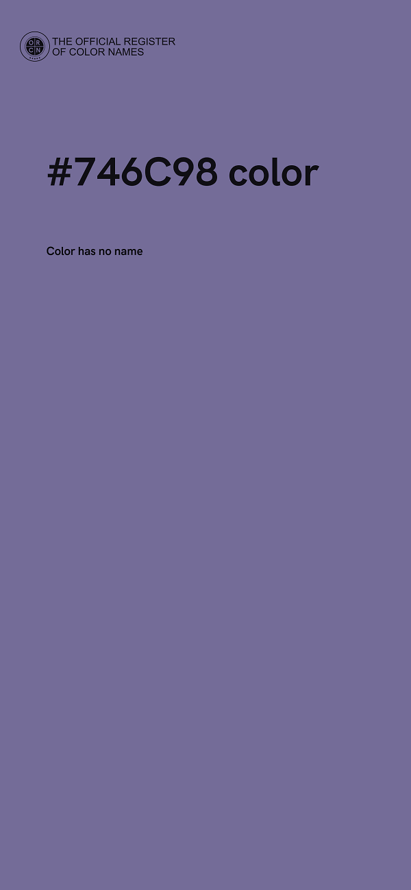 #746C98 color image