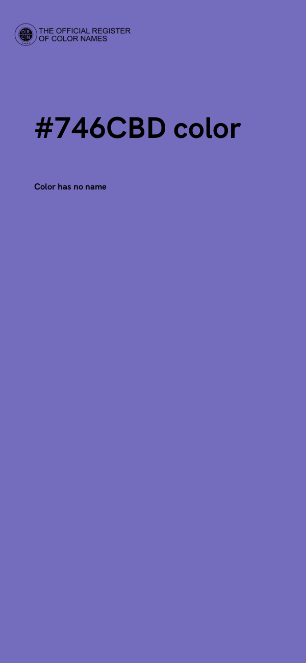 #746CBD color image