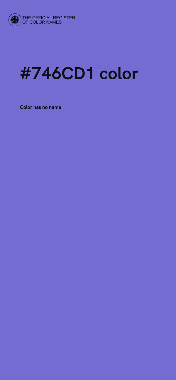 #746CD1 color image