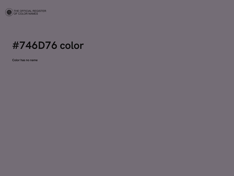 #746D76 color image