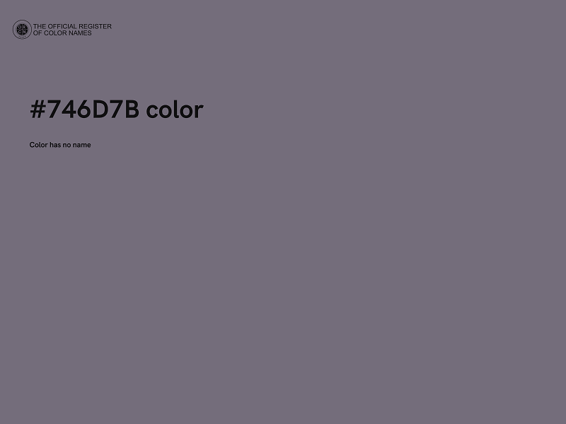 #746D7B color image