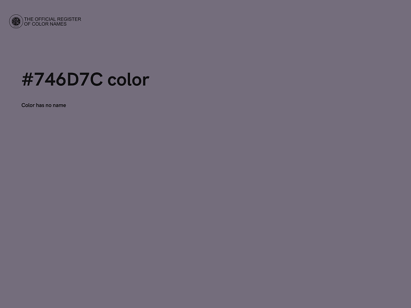 #746D7C color image