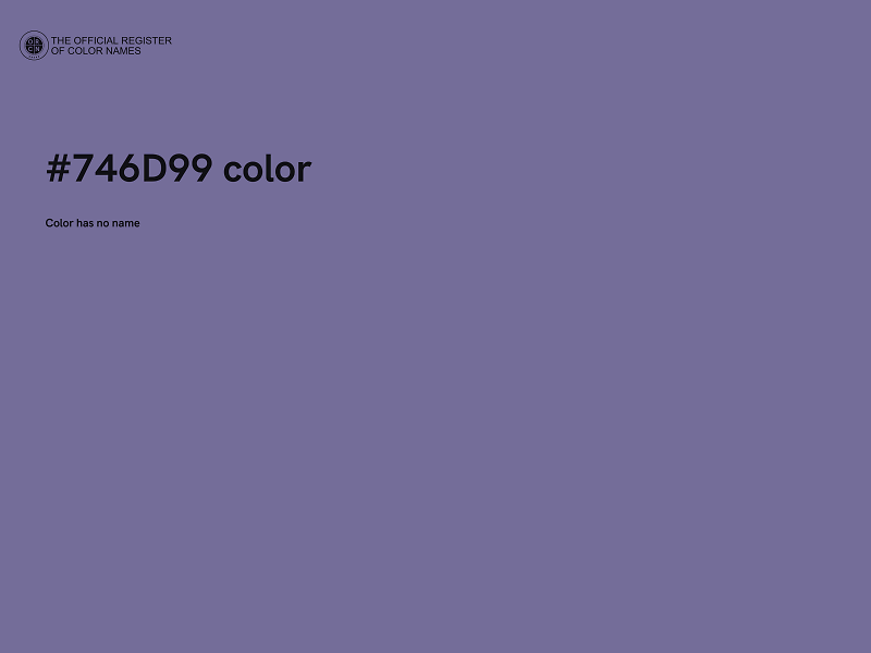 #746D99 color image