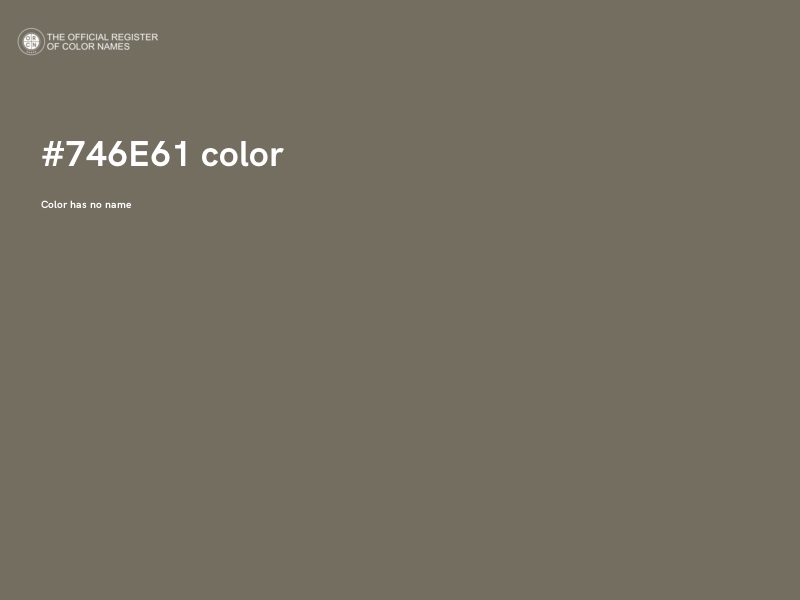 #746E61 color image