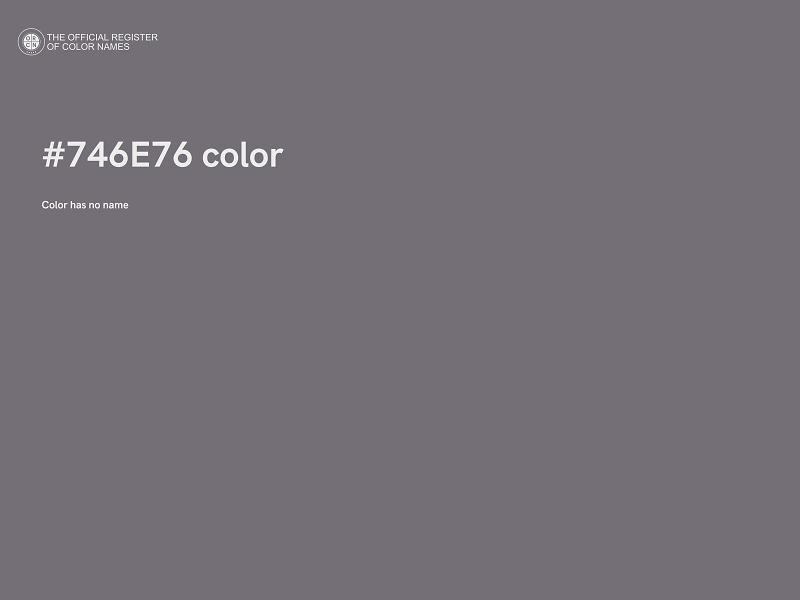 #746E76 color image