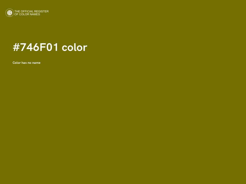#746F01 color image