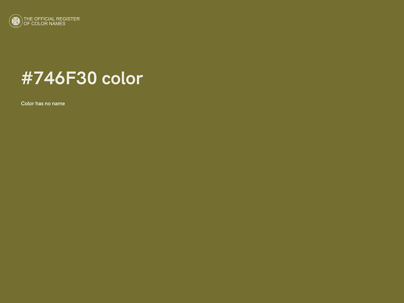 #746F30 color image