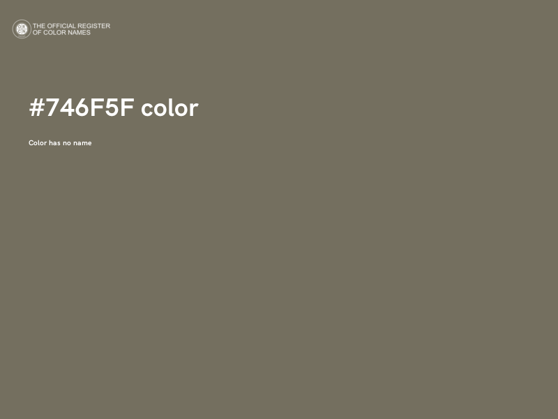 #746F5F color image