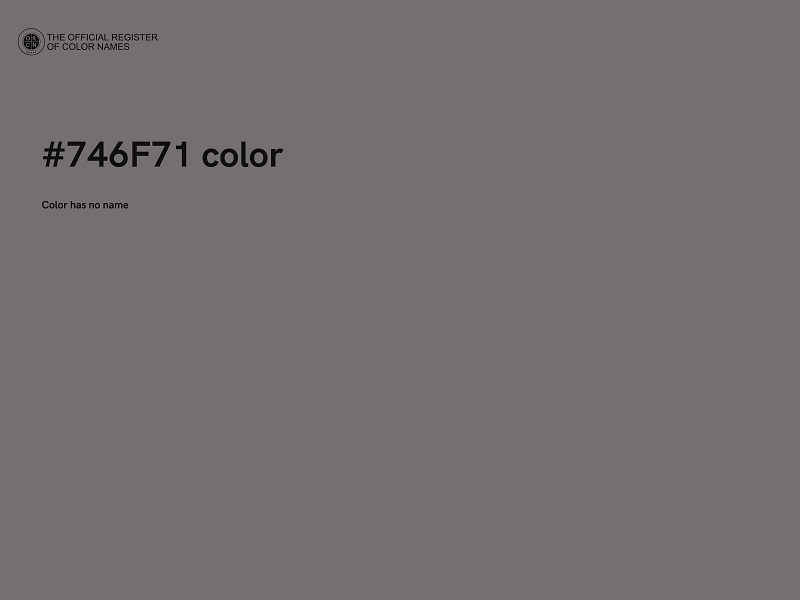 #746F71 color image