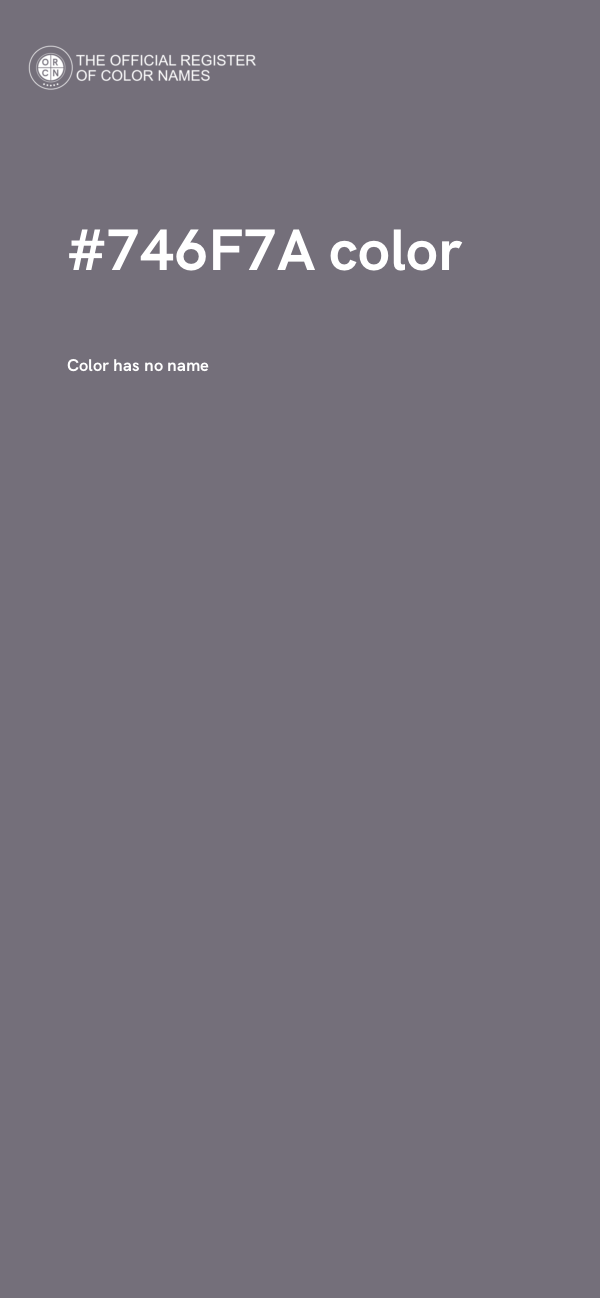 #746F7A color image