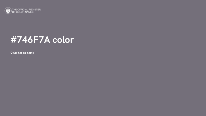 #746F7A color image