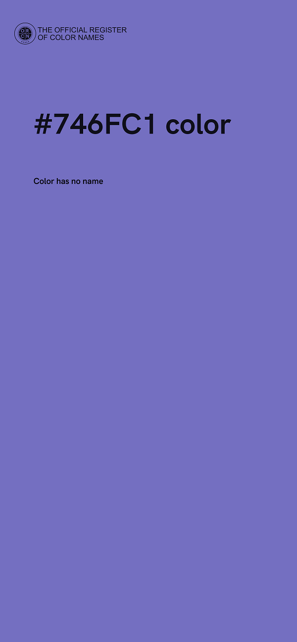 #746FC1 color image