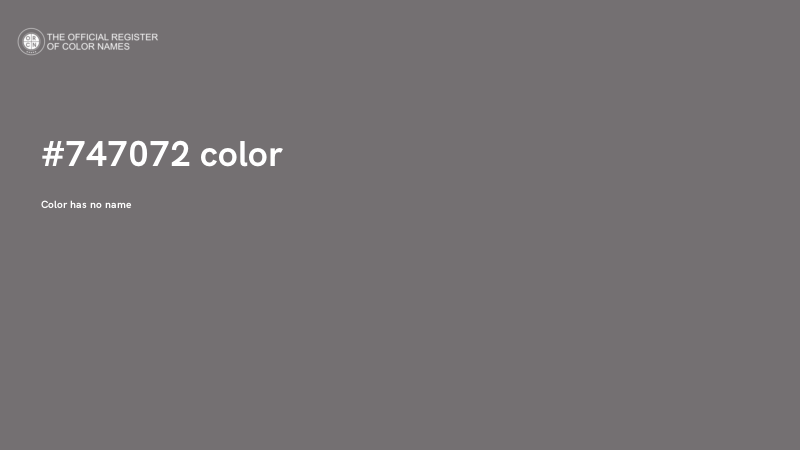 #747072 color image
