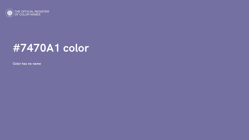 #7470A1 color image