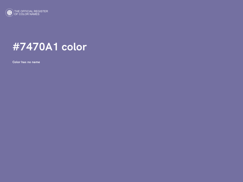 #7470A1 color image