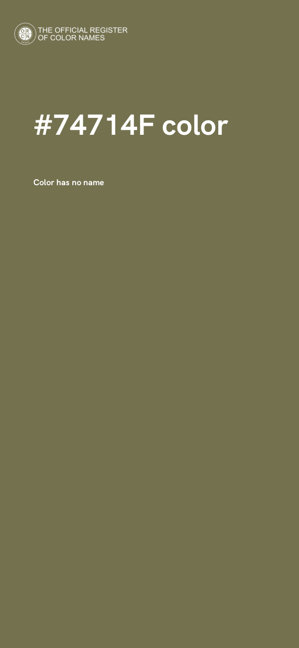 #74714F color image