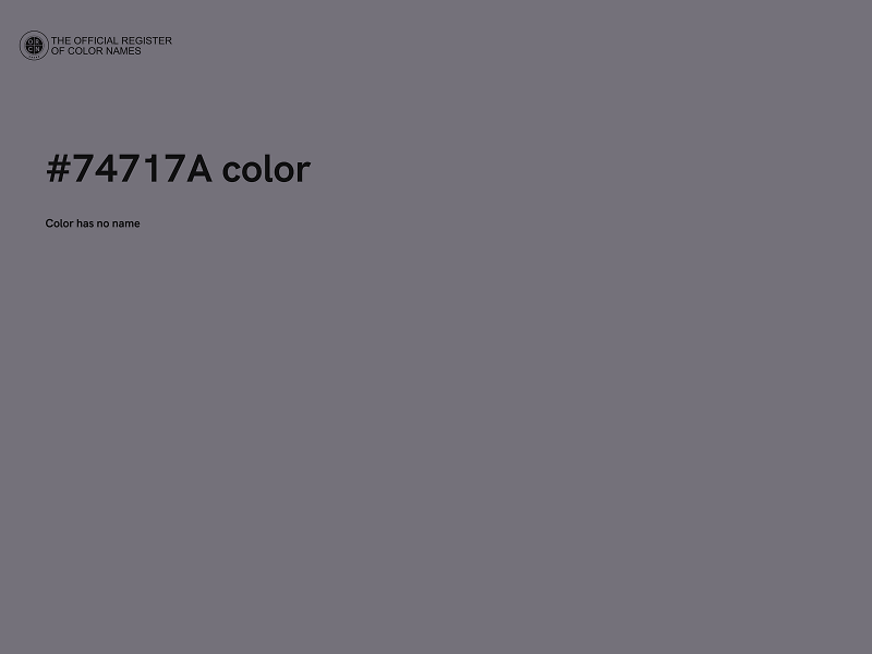 #74717A color image