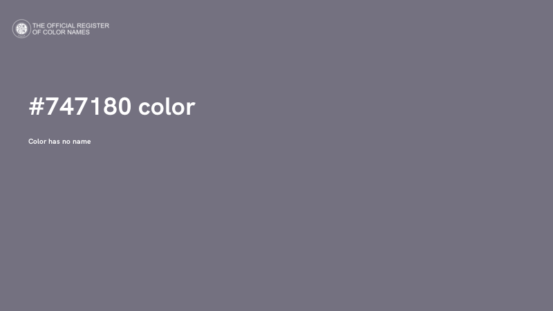 #747180 color image