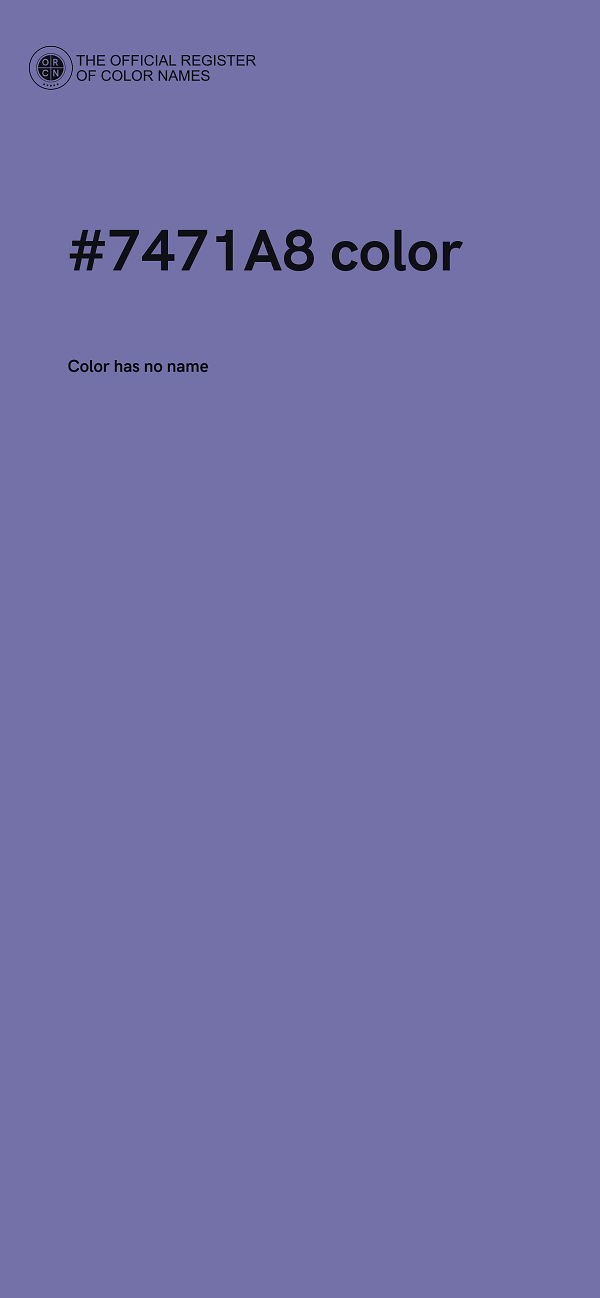 #7471A8 color image