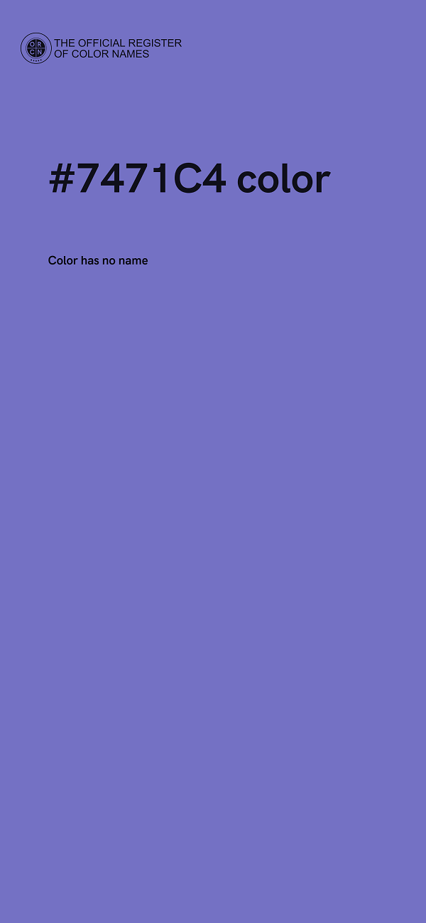 #7471C4 color image